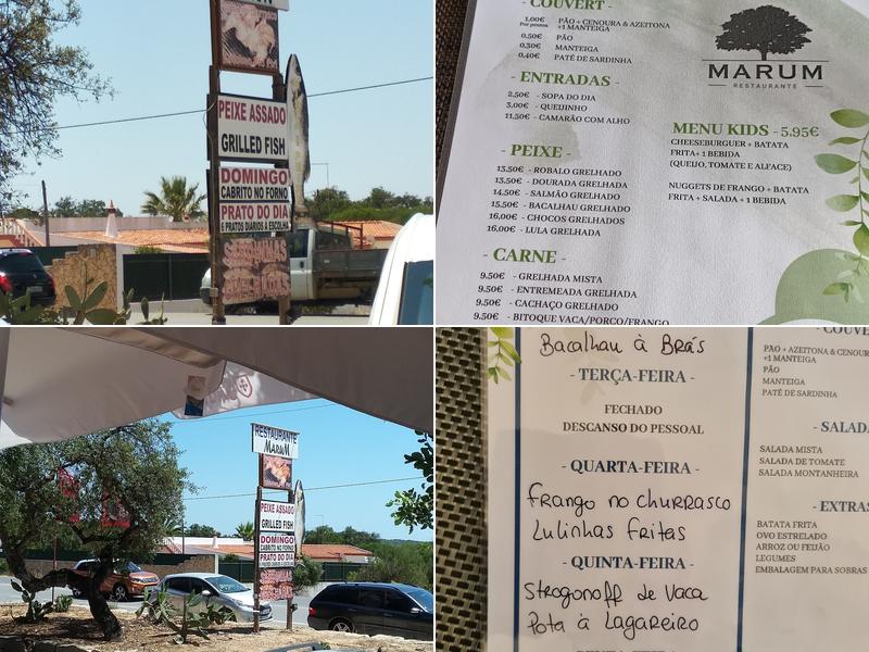 Marum REST (Restaurante Marum) Menu