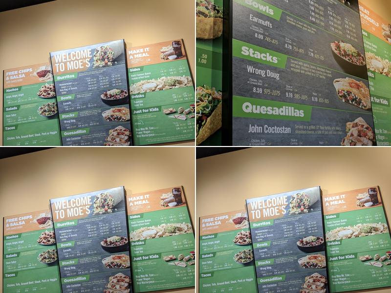 Moe's Southwest Grill Menu