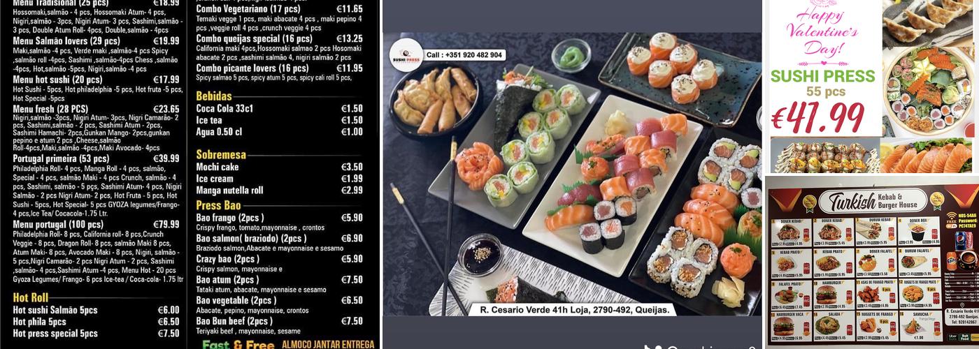 SUSHI PRESS Menu