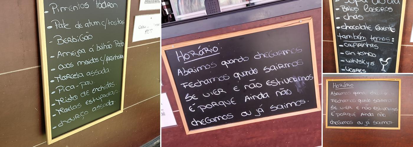 Quiosque da Mafalda Menu