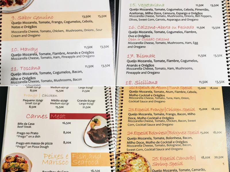 Sabor Genuíno Menu