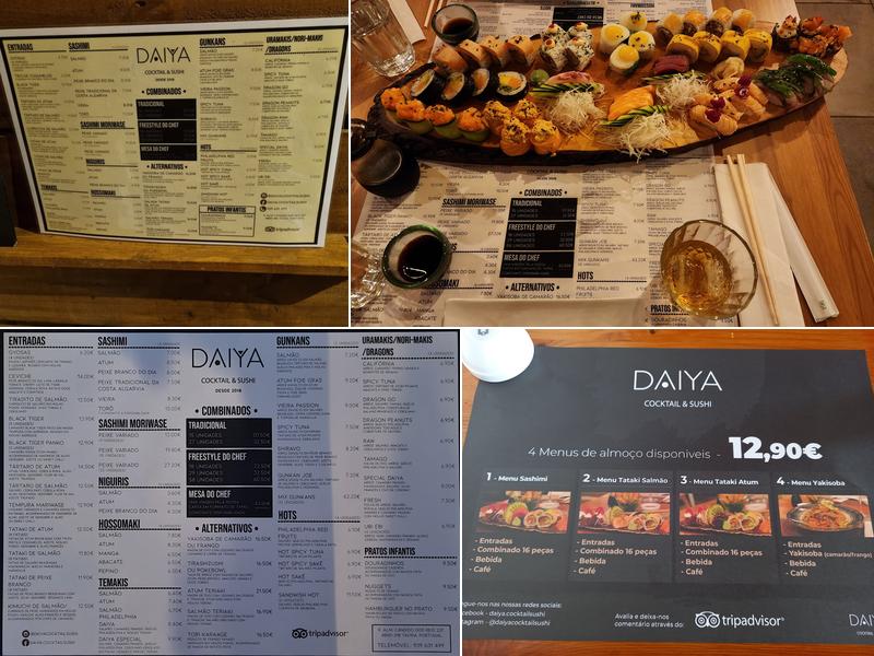 Daiya Cocktail & Sushi Menu