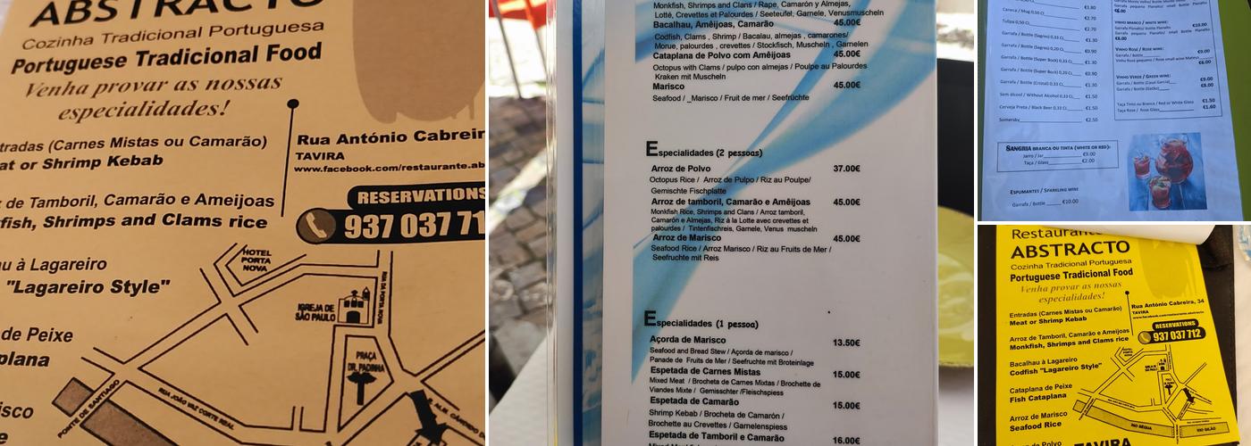 Abstracto Menu