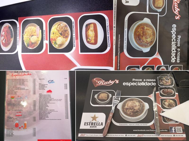 Café Ruby Menu
