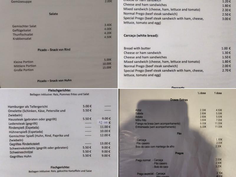 Caldeirão Verde Menu