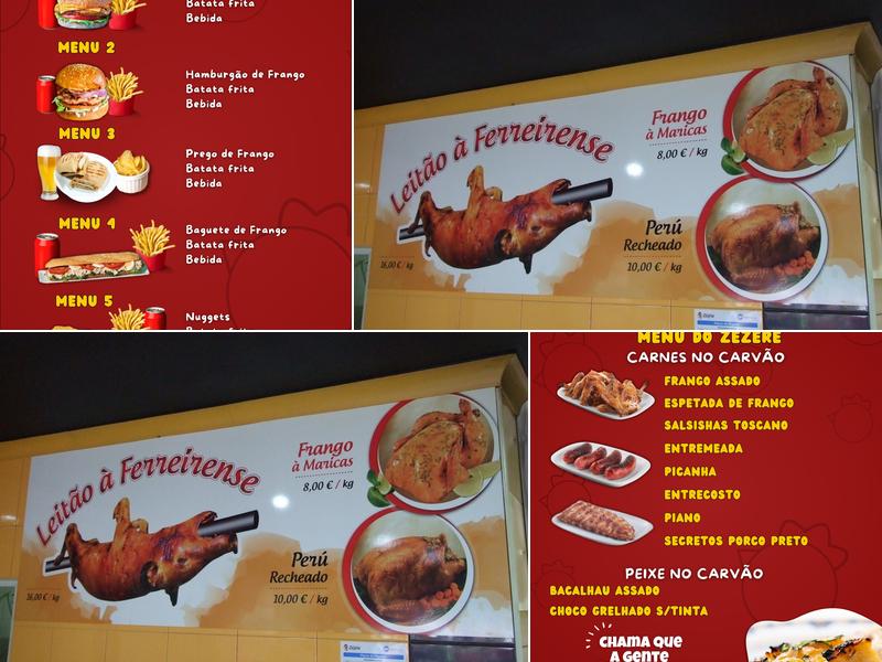 Churrasqueira do Zêzere Menu