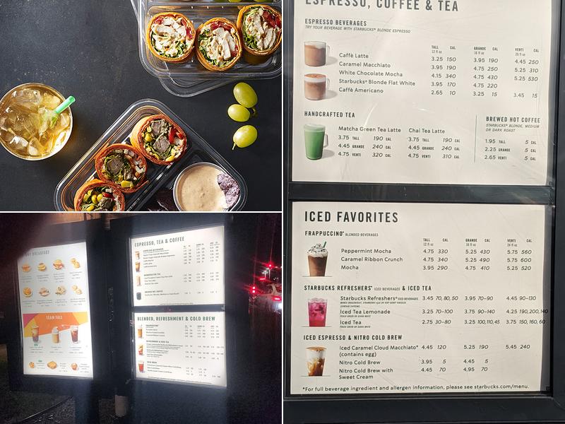 Starbucks Menu