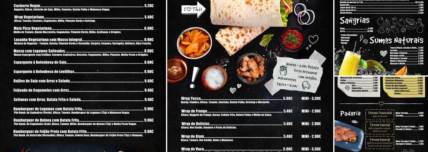 Yucca Menu