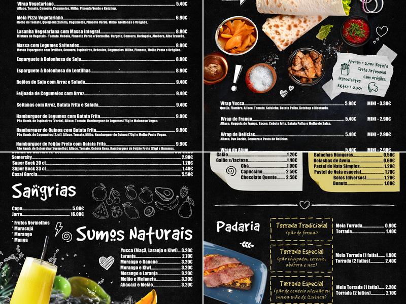 Yucca Menu