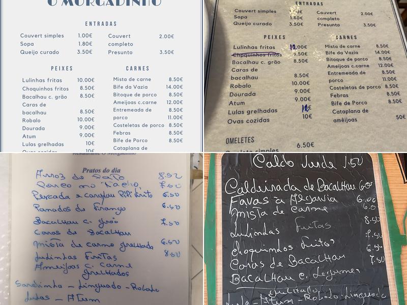 Restaurante O Morgadinho Menu