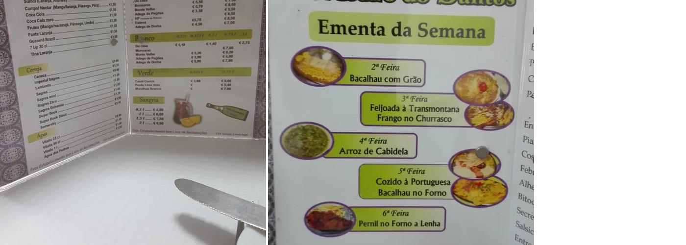 A Sede da Céu Menu