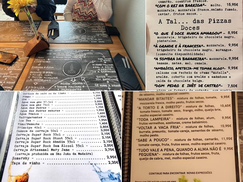 A Tal da Pizza Menu