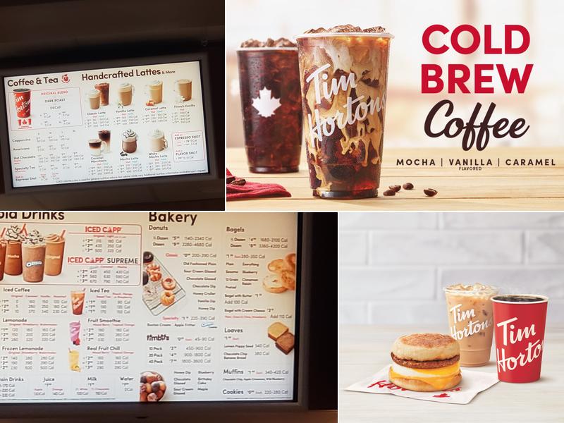 Tim Hortons Menu