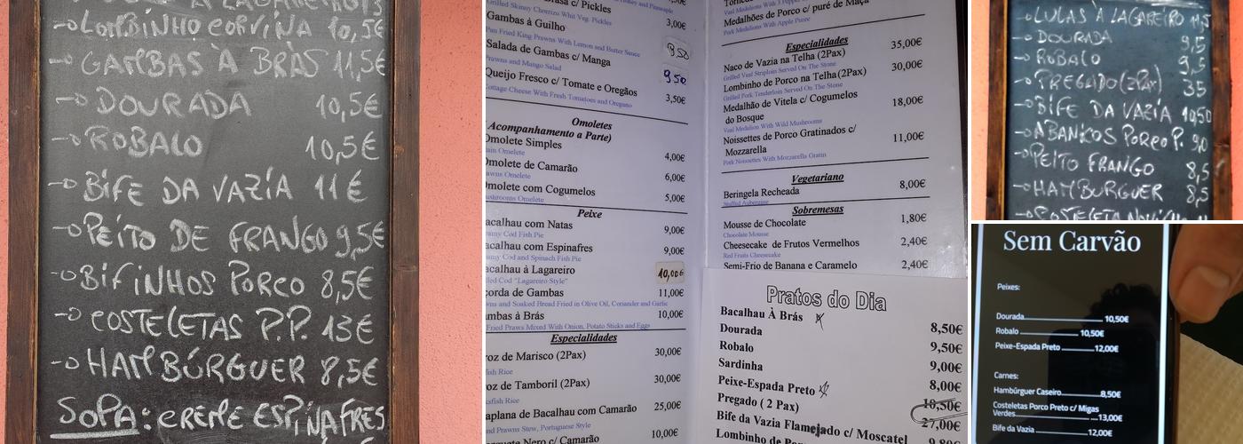 Taberna do Sousa Menu