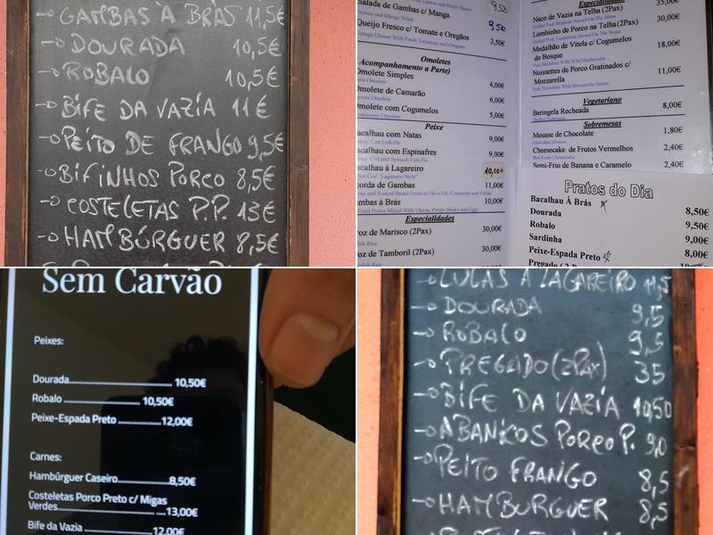 Taberna do Sousa Menu