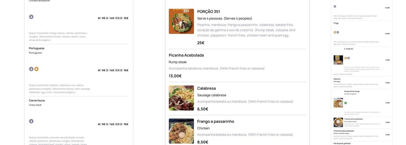 ESPAÇO 351 Menu