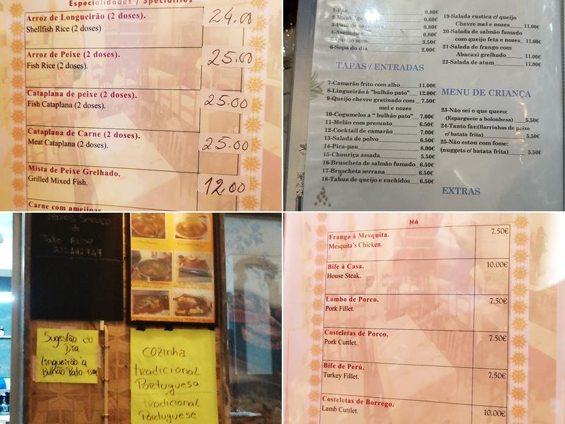 Nova Mesquita (Restaurante Nova Mesquita) Menu