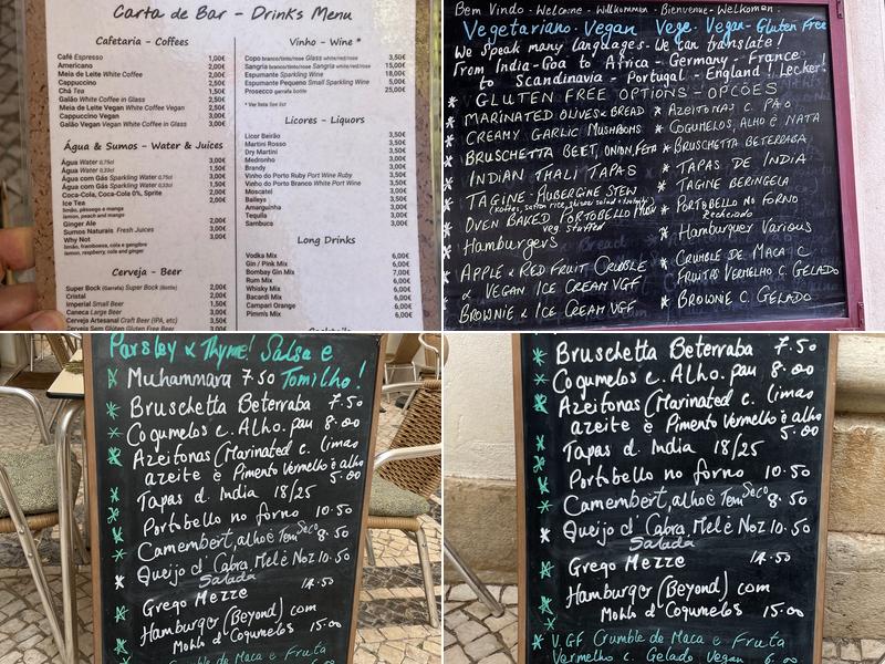 Parsley & Thyme Menu