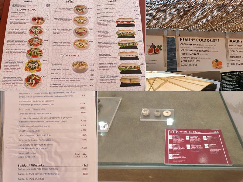 Café Silves Castle Menu