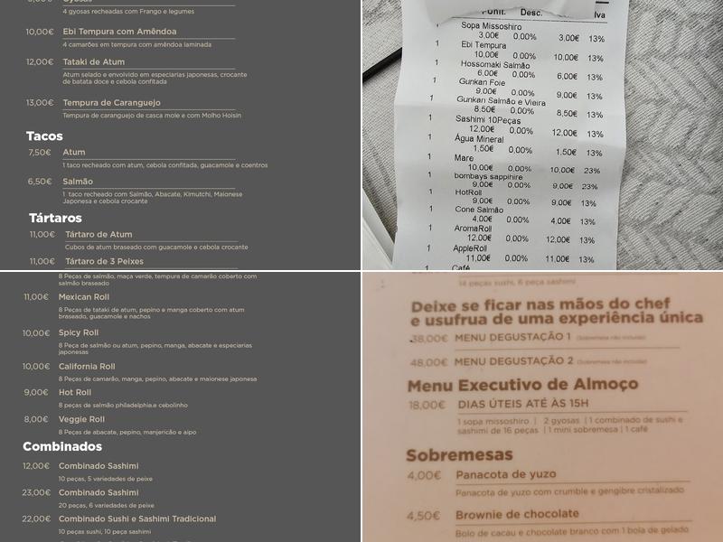 Aroma Sushi Lounge Menu