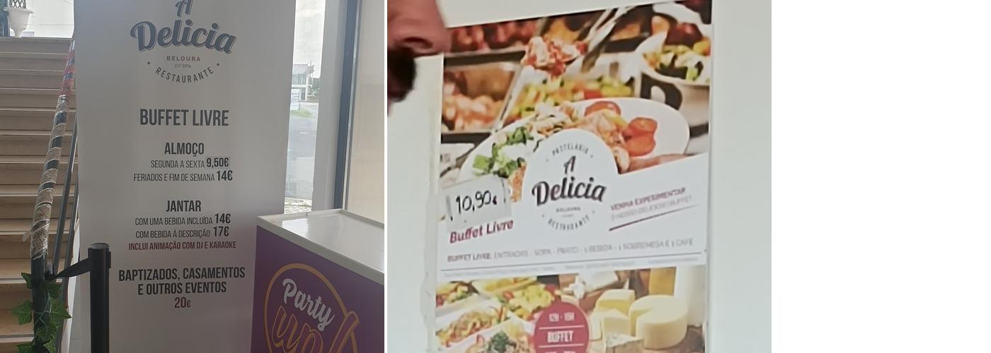 A Delícia da Beloura Menu