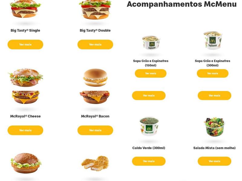 McDonald's Mercês (McDonald's - Mercês) Menu