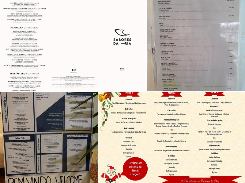 Sabores da Ria Menu
