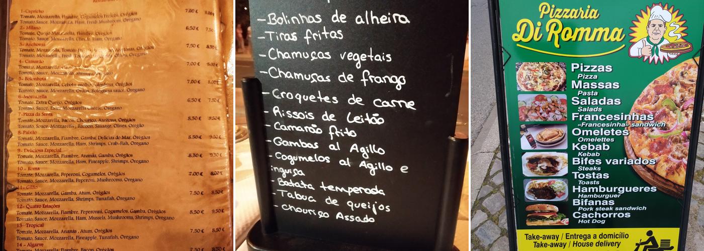 Pizzaria Di Romma Menu