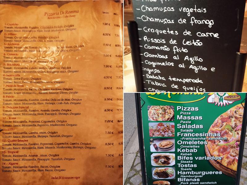 Pizzaria Di Romma Menu