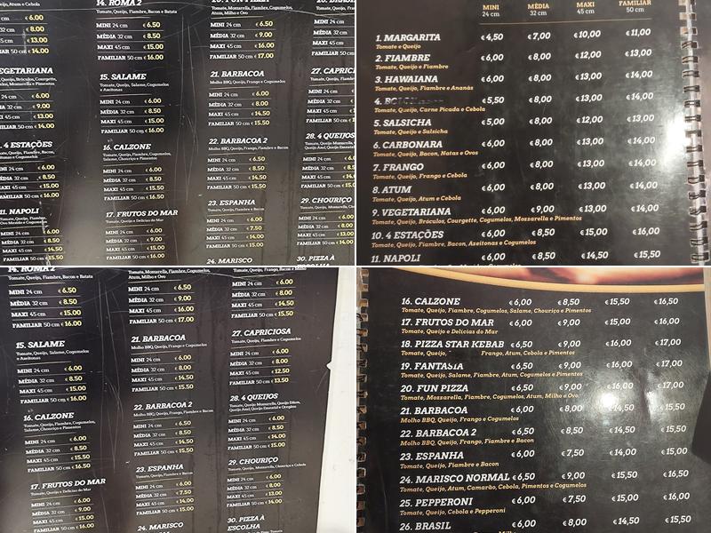 Star Kebab & Pizza Tomar Menu