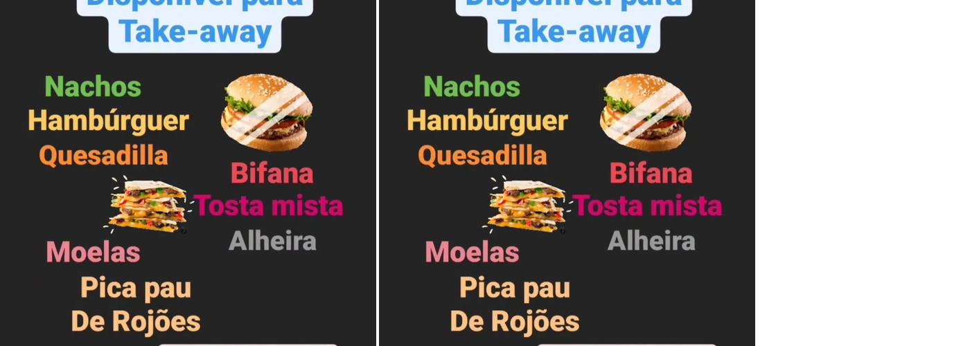 POOLSIDE, Tondela Menu