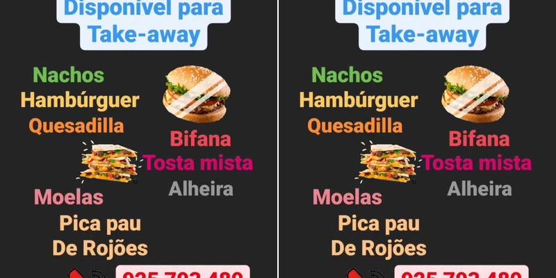 POOLSIDE, Tondela Menu