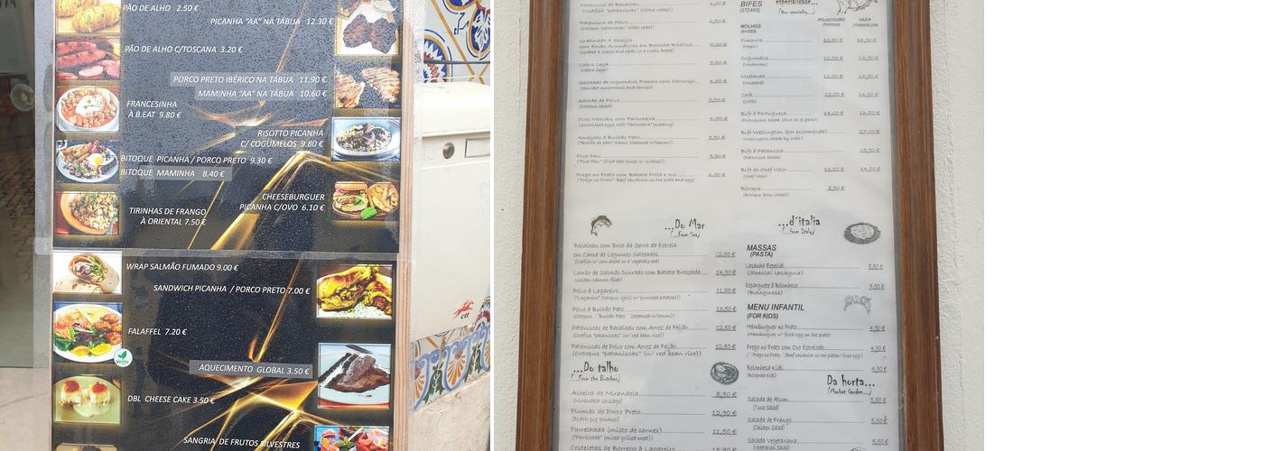 El Manadas Menu