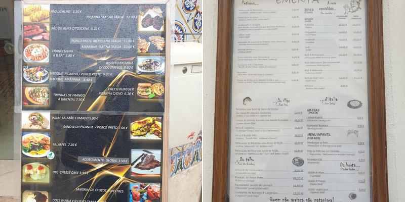 El Manadas Menu