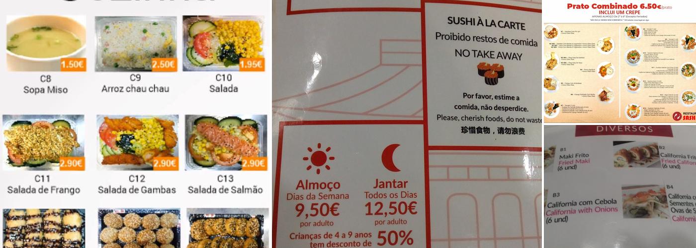 Sashimi Menu
