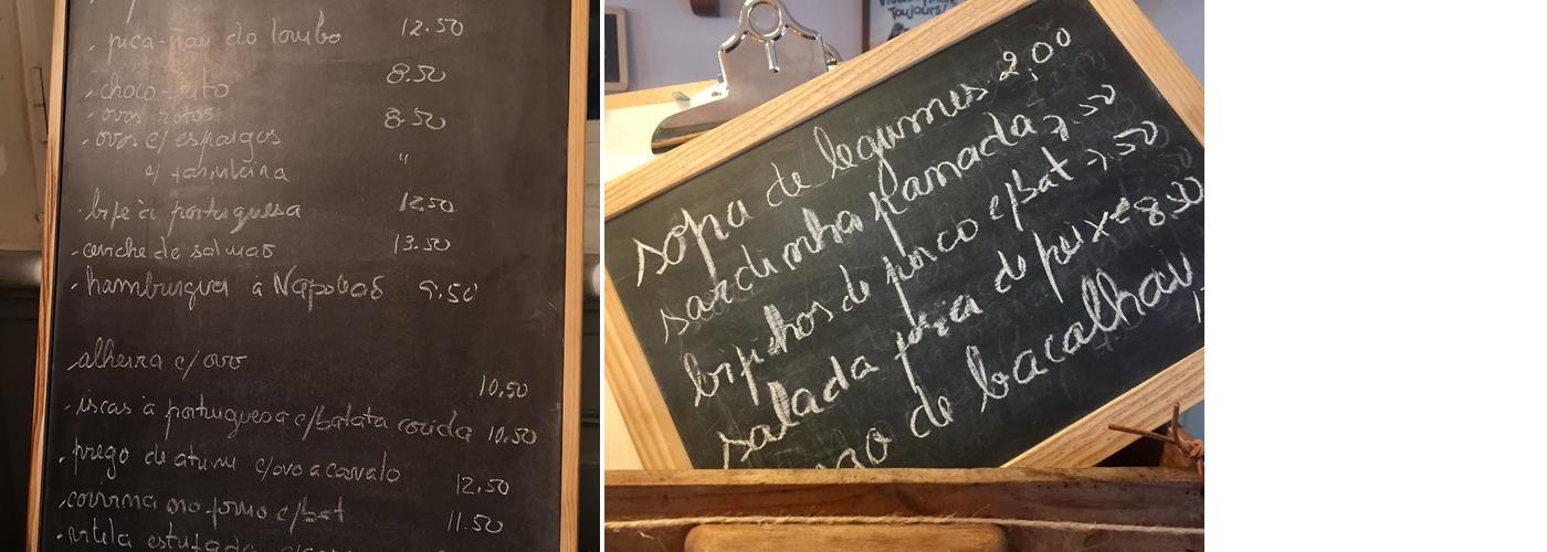 Napoleão Taberna Menu