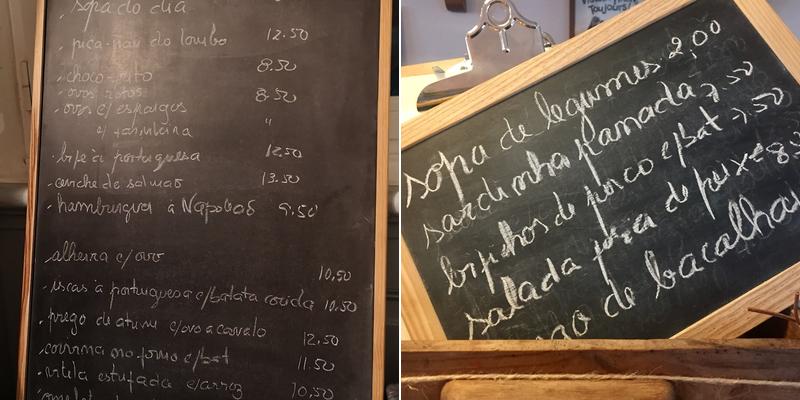 Napoleão Taberna Menu