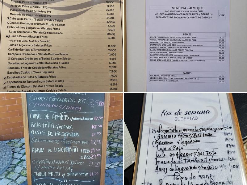 A Taberna Menu