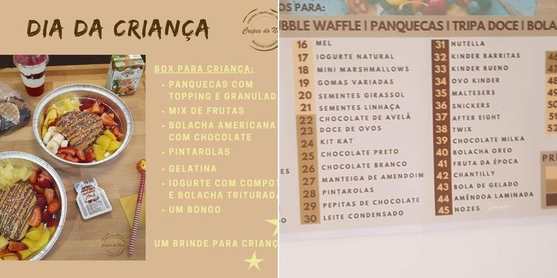 Crepes do Norte Menu