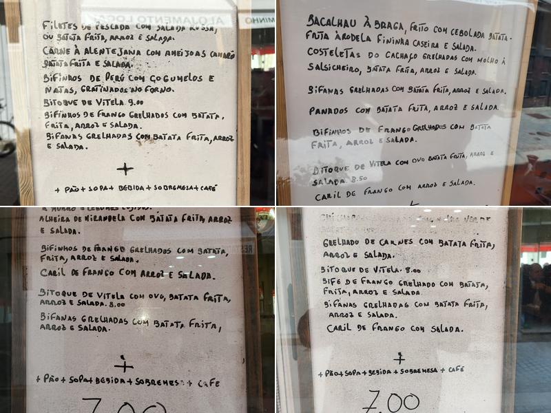 Restaurante O Grelhador Menu
