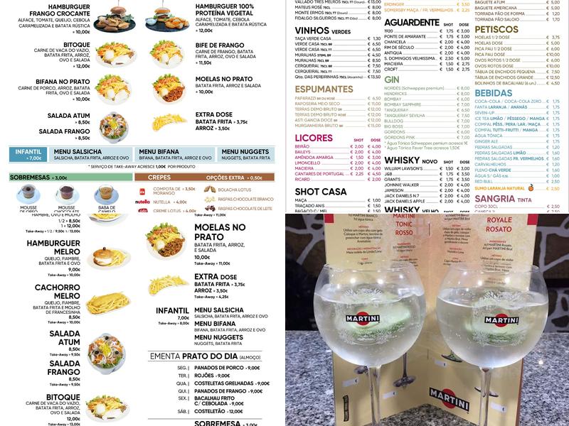 Café Melro Bar Menu