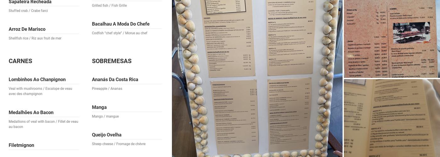 Caximar Menu