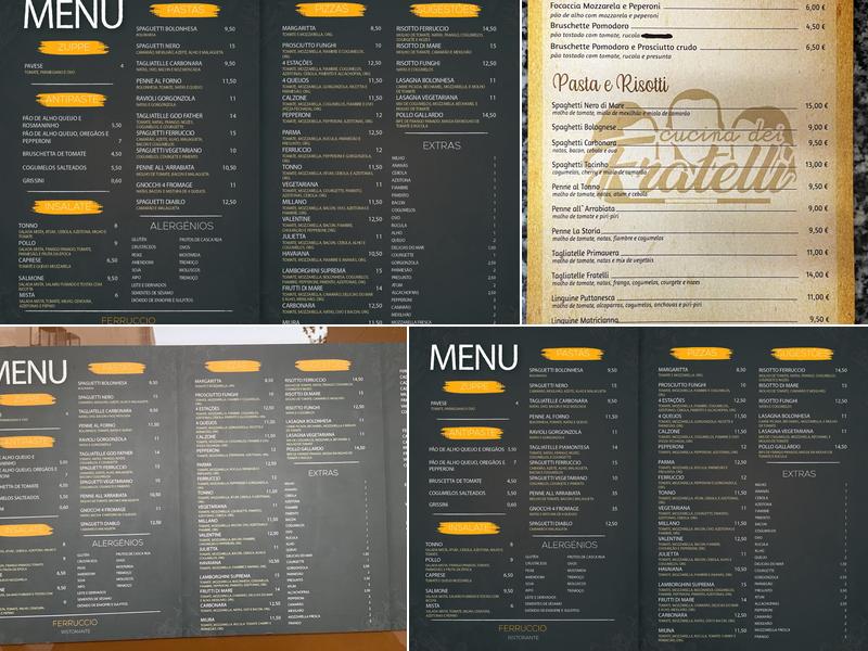 Pizzeria Cucina dei Fratelli Vila do Conde Menu