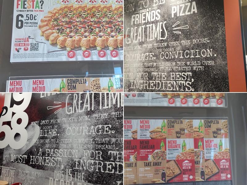 Pizza Hut Vila do Conde Menu