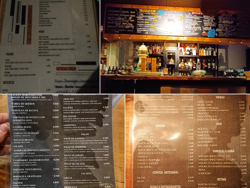 Curt'isso Taberna Bar Menu