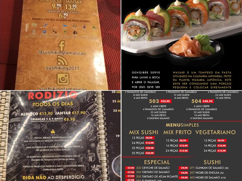 Sushi King Menu