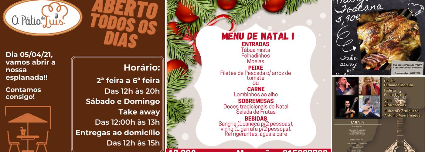 Restaurante O Pátio do Luís Menu