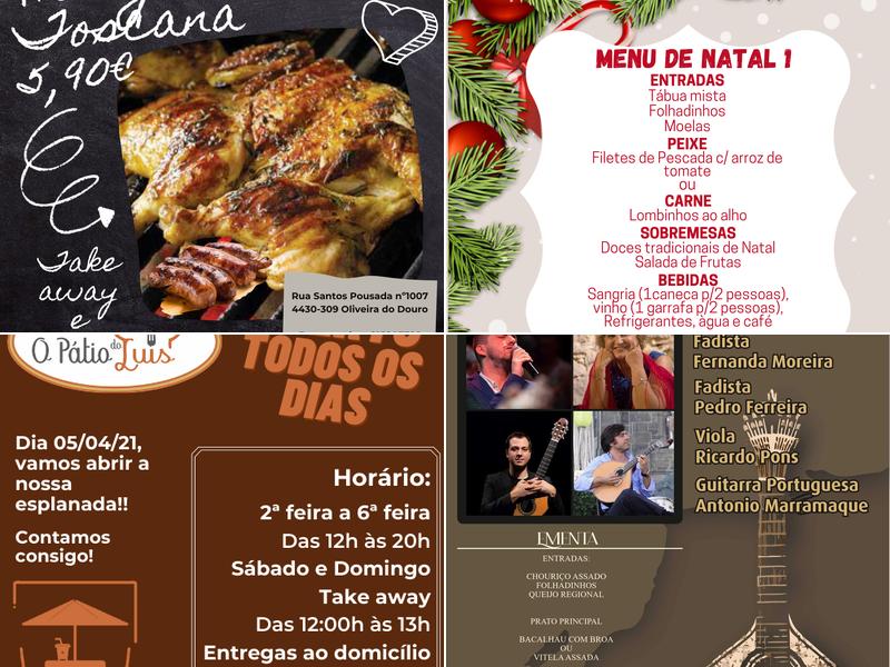 Restaurante O Pátio do Luís Menu