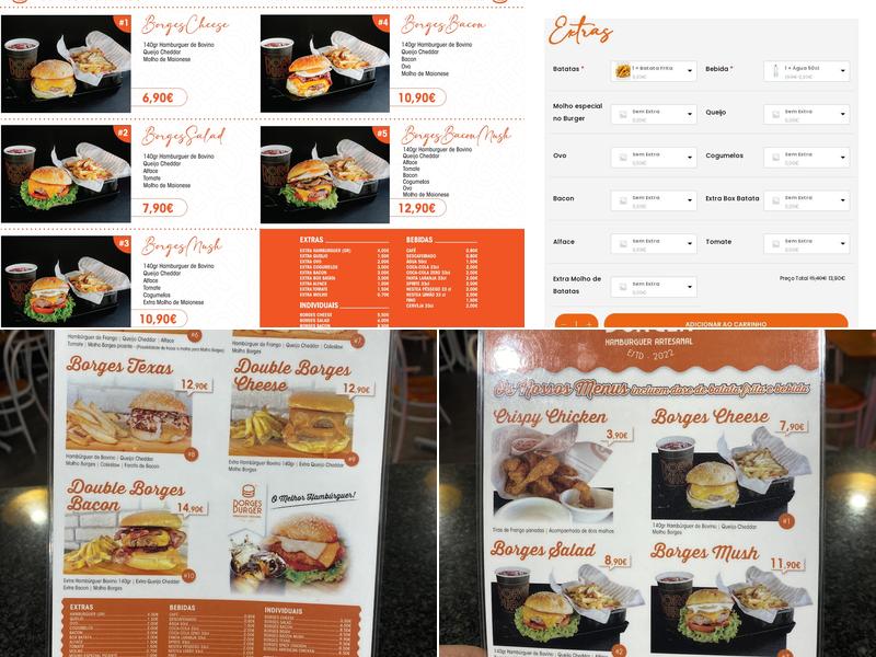Borges Burger Menu