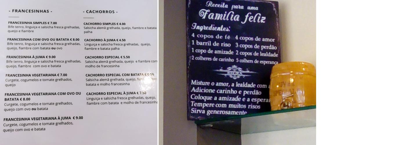 JumaCaffé Menu